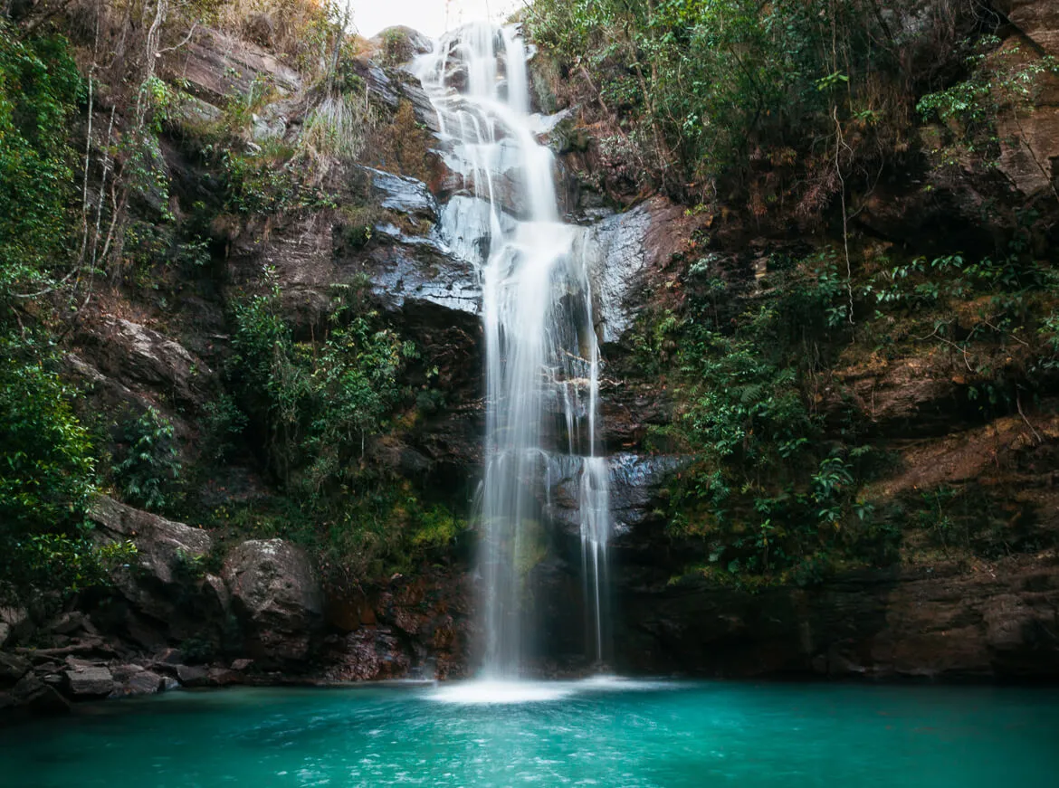 Cachoeira no nordeste goiano